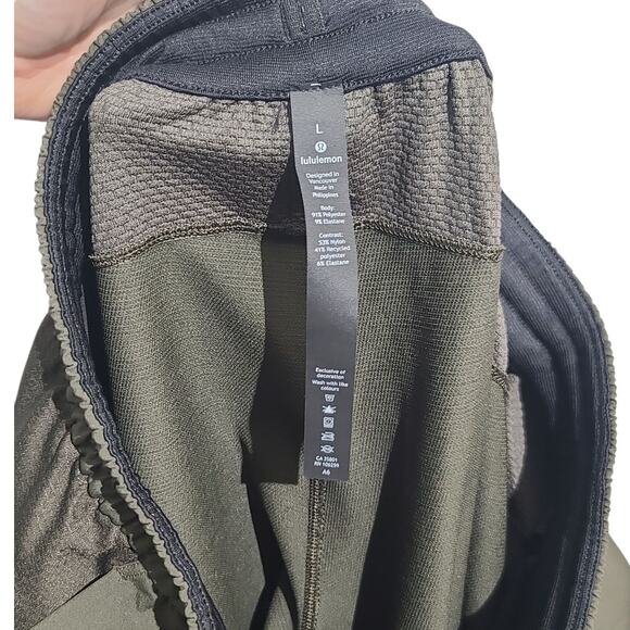 Lululemon License to Train Jogger 29" Dark Olive Sz L - Picture 4 of 5